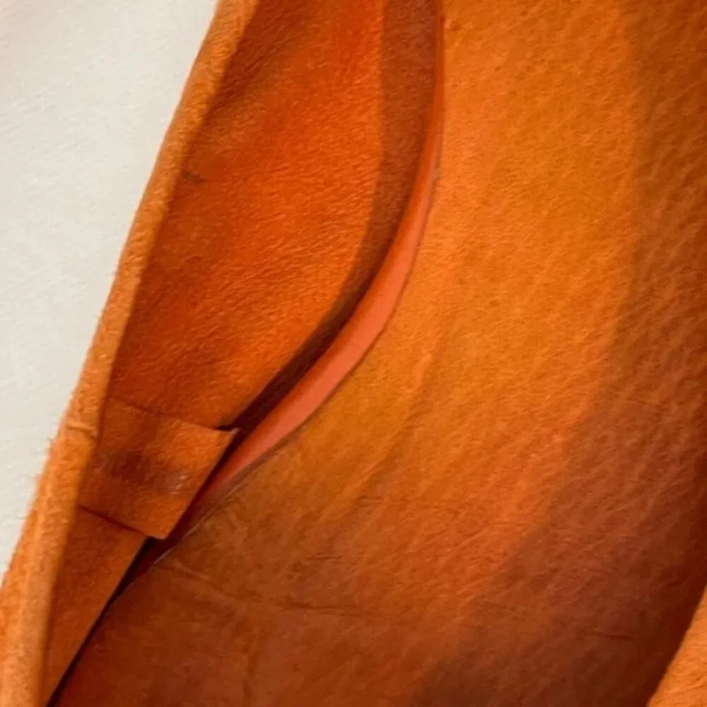 Christian Dior Ballet Flats Orange Suede Bow Ribbon Women's‎ Size 39 EU/9 US